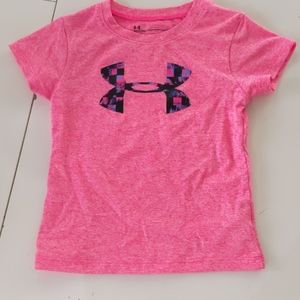 Under armour pink tee